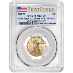 2026-W Proof American $10 American Gold Eagle 1/4 oz PCGS PR70DCAM FS Flag Label