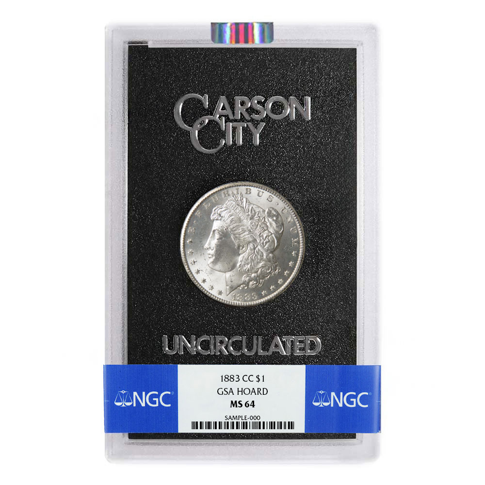 1883-CC Morgan Silver Dollar GSA Hoard NGC MS64