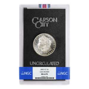 1883-CC GSA Hoard Morgan Silver Dollar NGC MS63PL