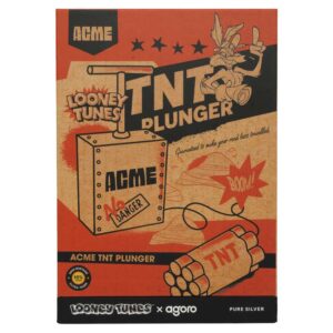 2026 $1 Looney Tunes Wile Coyote's Acme TNT Plunger 5 gram Silver w/ Chase By Agoro Mintage of 2000