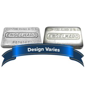 10 Troy oz Engelhard .999 Fine Silver Loaf Bar