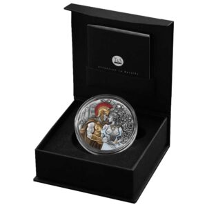2026 Ares & Aphrodite 2 oz High Relief Antiqued Silver Coin by T&S Coin Mintage of 500