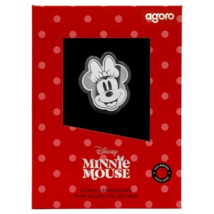 2026 $1 Disney Iconic Expressions Minnie Mouse 1/2 oz Silver Coin By Agoro Mintage of 5000