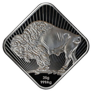 25 gram Sunshine Mint 250th Anniversary 1776 Buffalo Silver Square