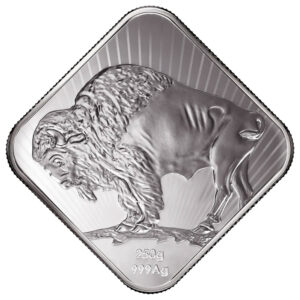 250 gram Sunshine Mint 250th Anniversary 1776 Buffalo Silver Square