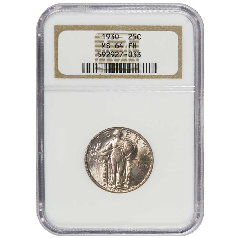 1930 25c Standing Liberty Quarter NGC MS64 FH