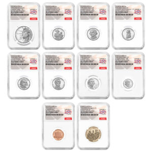 2026-S U.S. Silver Proof 10pc Set NGC PF70UC ER American 250th Anniversary Label