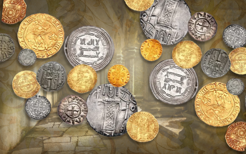  Image of a group of medieval coins