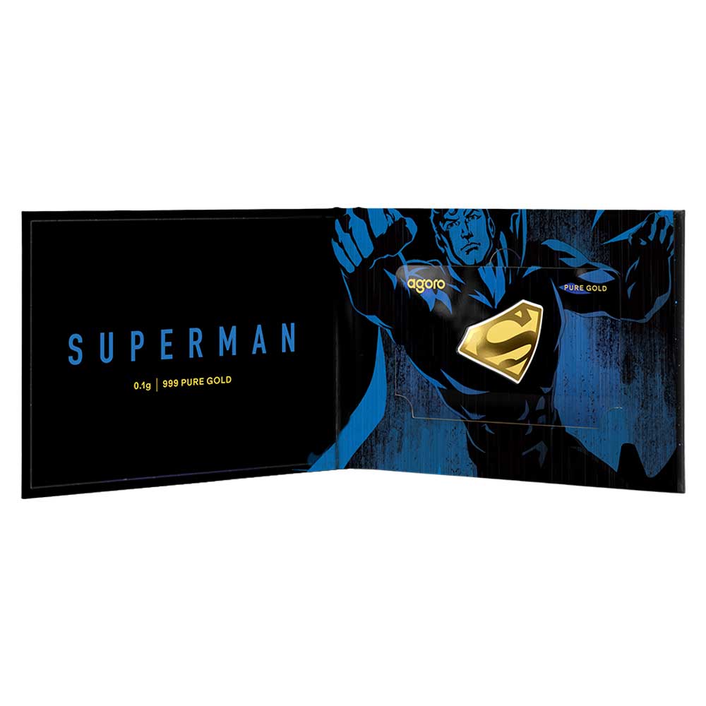 2026 $1 DC Comics Superman Fractional Gold by Agoro Mintage of 5000