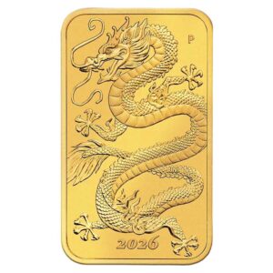 2026 1 Troy oz Perth Gold Dragon Bar Coin
