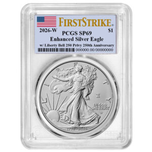 2026-W Enhanced Uncirculated $1 American Silver Eagle PCGS SP69 FS Flag Label