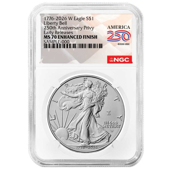 2026-W Enhanced Uncirculated $1 American Silver Eagle NGC MS70 ER