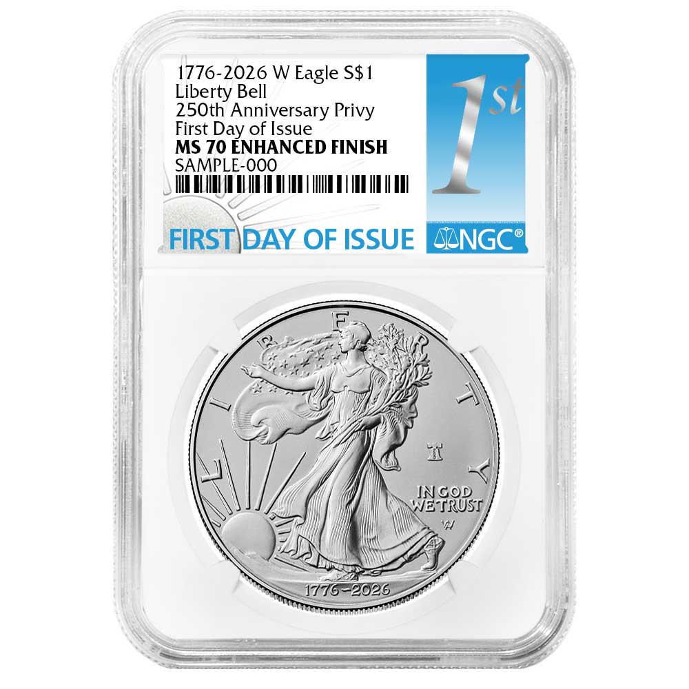 2026-W Enhanced Uncirculated $1 American Silver Eagle NGC MS70 FDI