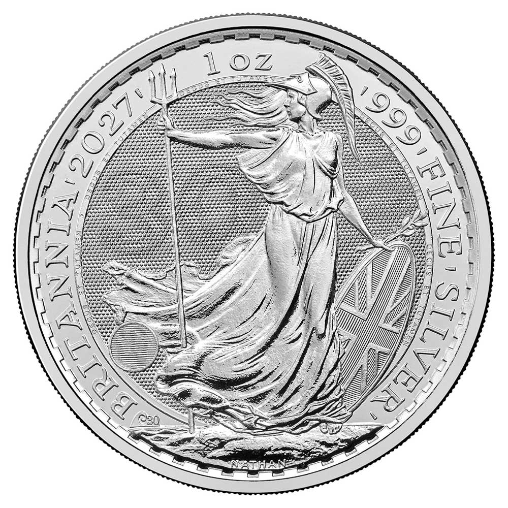 Presale - 2027 U.K. 2 Pound Silver Britannia .999 1 oz Brilliant Uncirculated